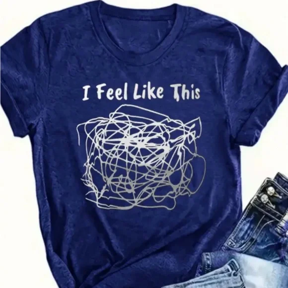Humorous Women’s T-Shirt. “I Feel Like This….” - Picture 3 of 3